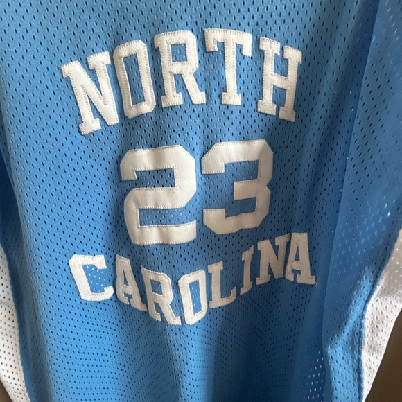 VTG MADE IN USA 80' s  NIKE N.CAROLINA TAR HEELS JORDAN AUTHENTIC JERSEY SIZE 48 - Picture 15 of 16
